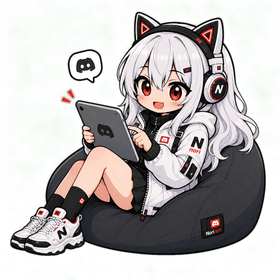 Nori usando um tablet
